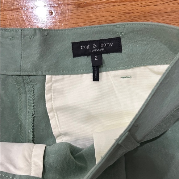 rag & bone Soft Sage Green Casual Trousers - Picture 2 of 8